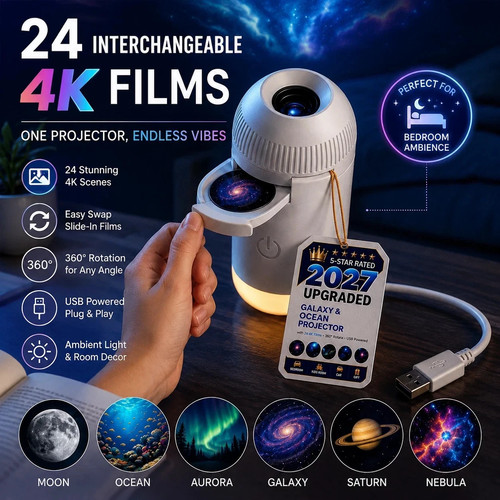 Portable led galaxy - 4k,