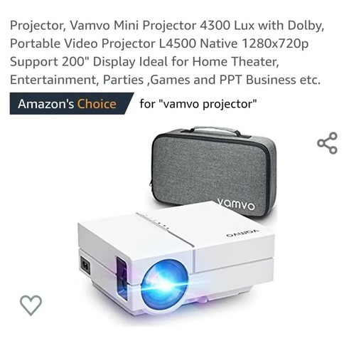 Projector vamvo mini - projector,,