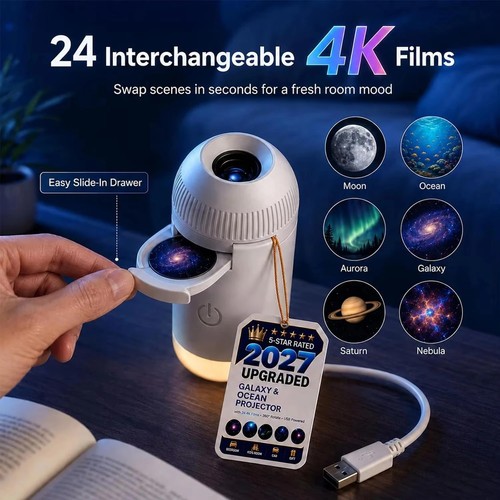 Portable led galaxy ocean - portable,