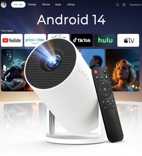 Android mini projector 4k - android, 14