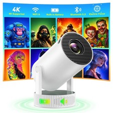 Battery Powered Projector 4K