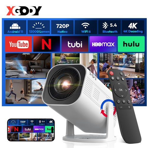 Xgody mini projector - 4k,
