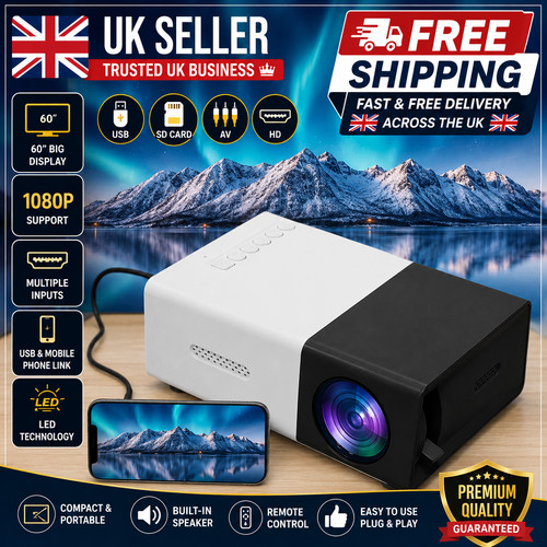 Mini led projector - led, hd