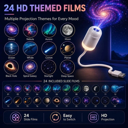Portable led galaxy ocean - portable,