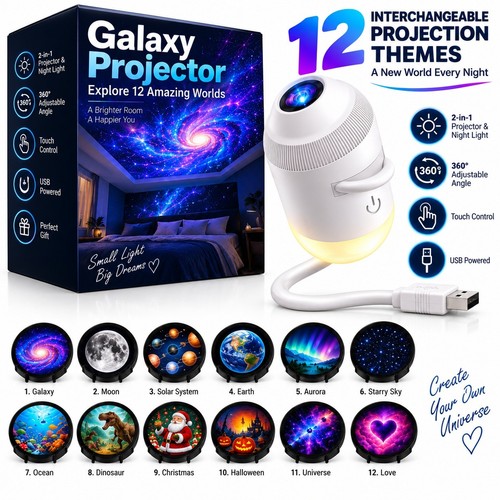Portable led galaxy ocean - 4k,