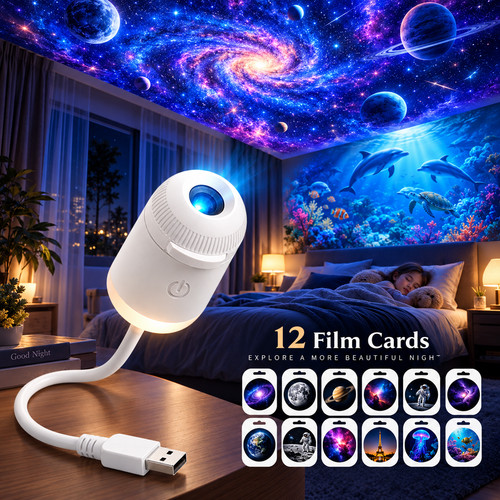 Portable mini projector led - mini, 4k