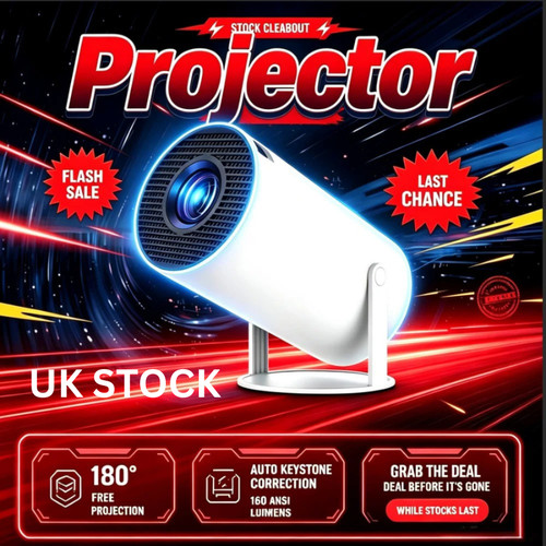 Mini portable projector - 4k,